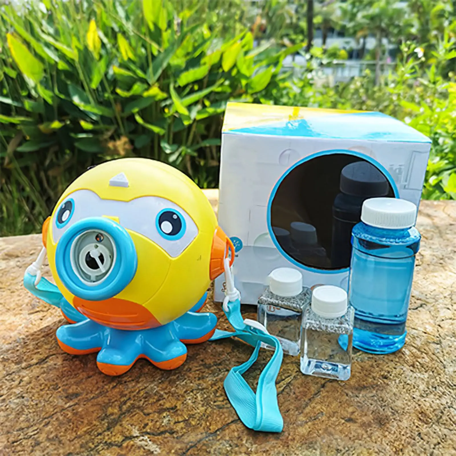 

Cartoon Octopus Bubble Machine Automatic Bubble Maker Outdoor Soap Bubble Maker Generating For Children Party Wedding Kids Gift