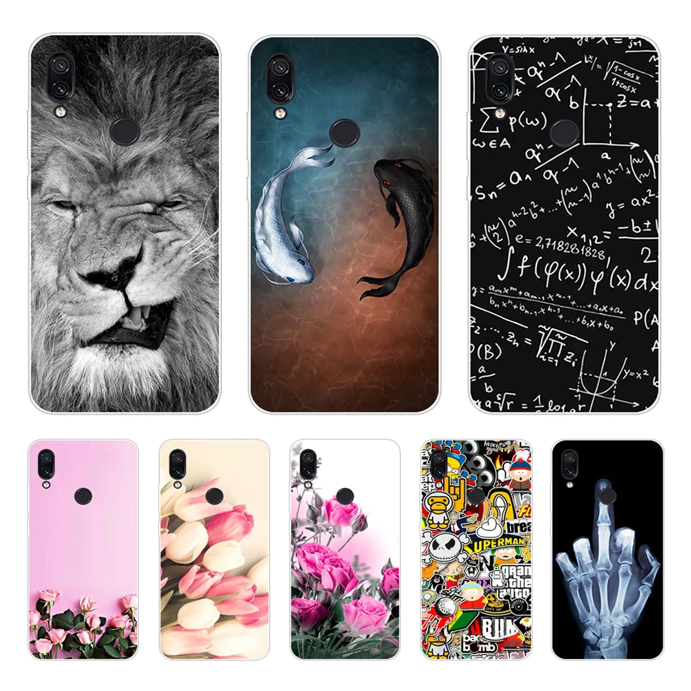 Чехол 6 3 дюйма для Xiaomi Redmi Note 7 чехол Note7 силиконовый мягкий из ТПУ 8A Redmi8 оболочка |