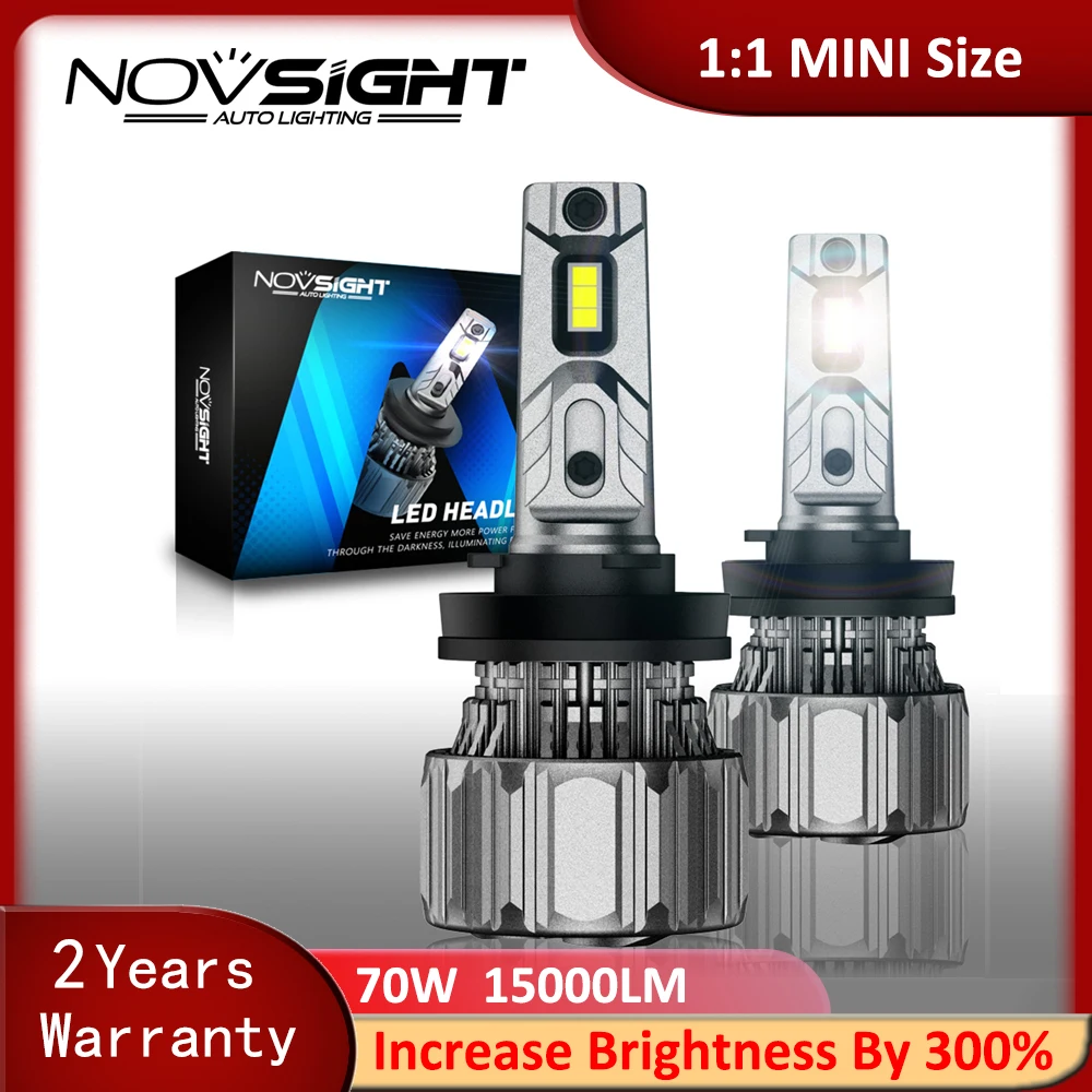 

H7 LED H11 H1 H9 H8 H4 Hi/Lo Beam Headlamp Bulb H13 H3 9005 9006 9007 Mini Size 70W 15000LM Super Bright Lighting Car Headlights