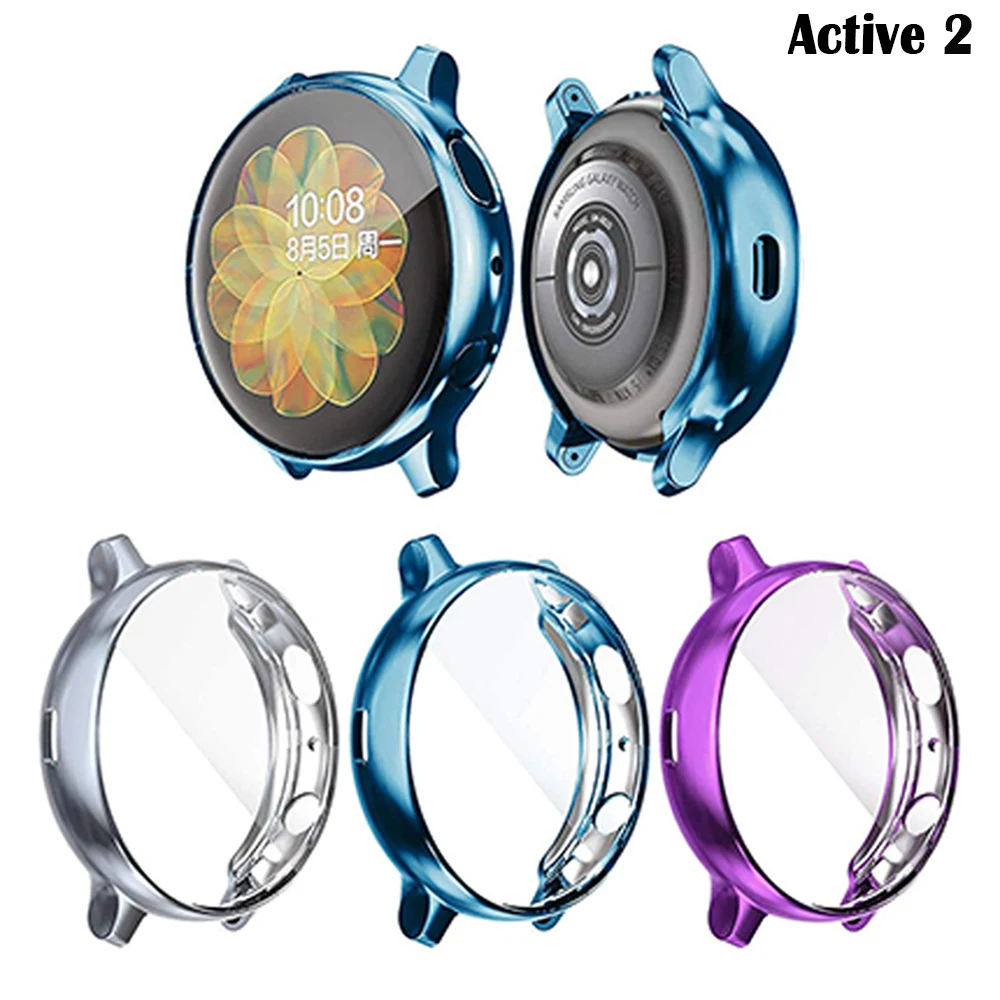 Мягкий чехол для Samsung Galaxy Watch Active 2 40 мм 44 Active2 легкий тонкий бампер из ТПУ защита