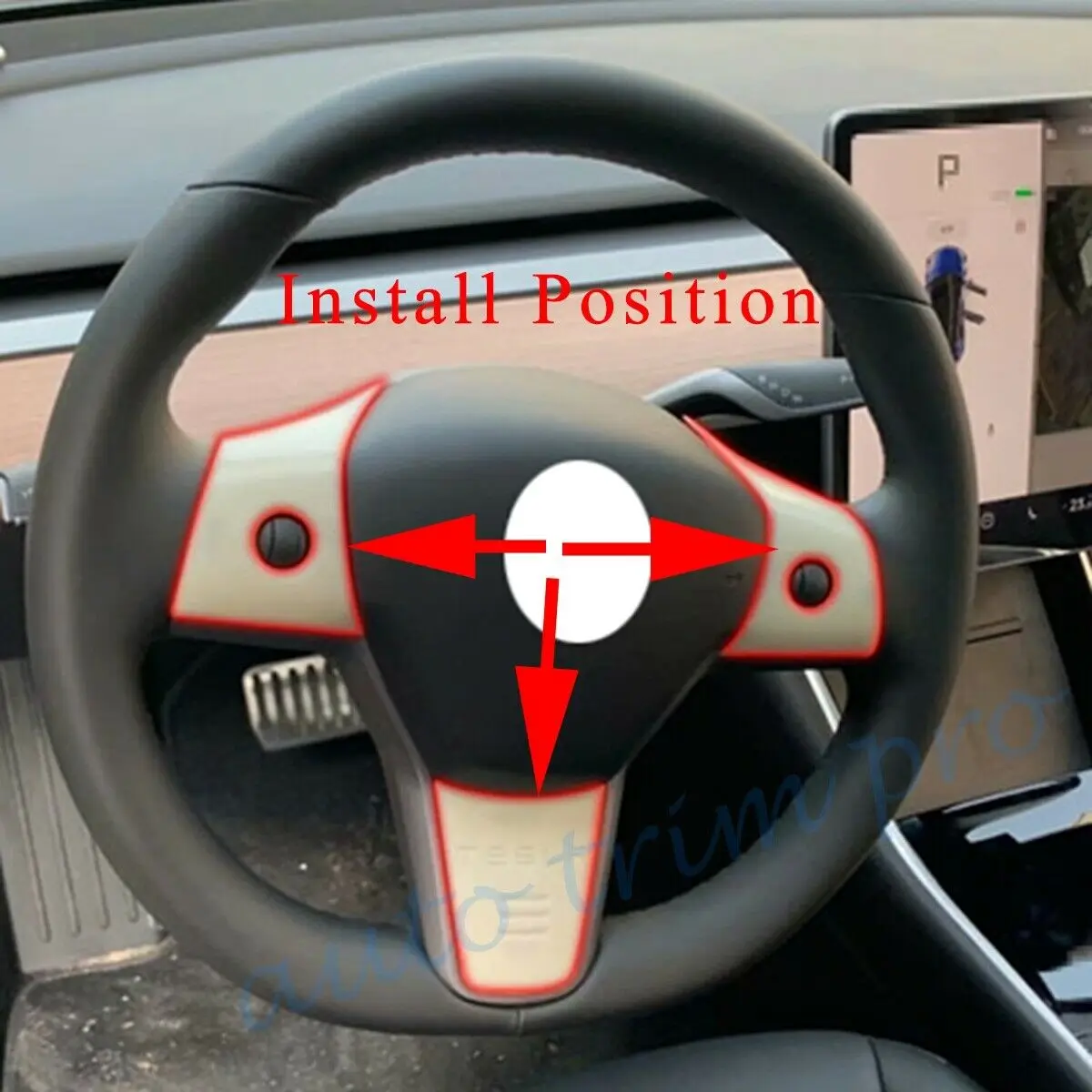 Скидка Аксессуары для руля Tesla Model 3, 2018, 2019, 2020, из углеродного волокна
