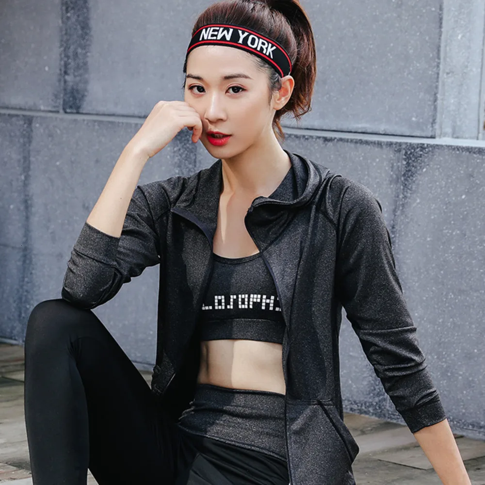 Женский спортивный костюм для йоги 5 шт. в комплекте дышащая Спортивная одежда