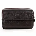 Высококачественный мужской кошелек с ремнем из натуральной кожи, поясная сумка, модная повседневная сумка из натуральной воловьей кожи, забавная сумка