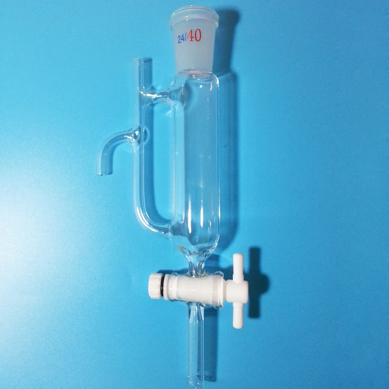 24/40 Lab Medical Glass Essential Oil Water Distillation Bottle Tube Receiver Separator Distiller with PTEF Stopcock | Красота и