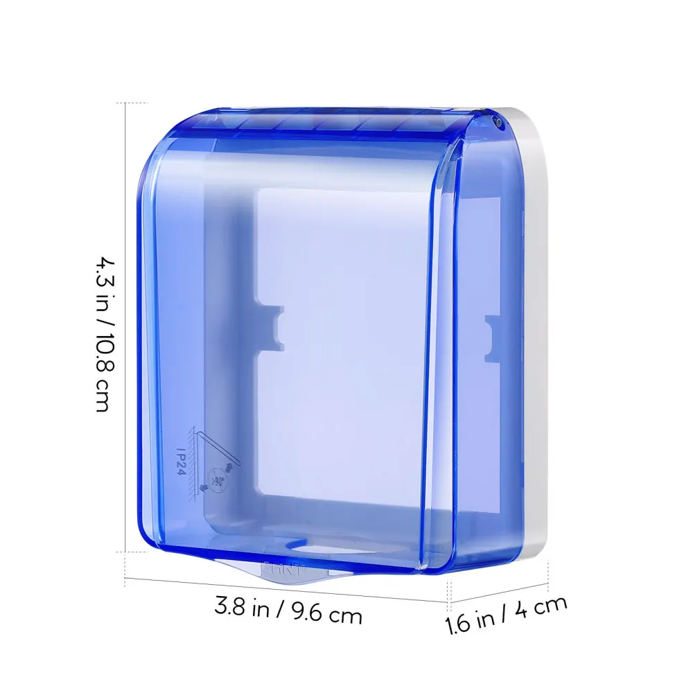 OUNONA Waterproof Box 86 Type Wall Switch Socket Panel PVC Transparent Protector | Дом и сад