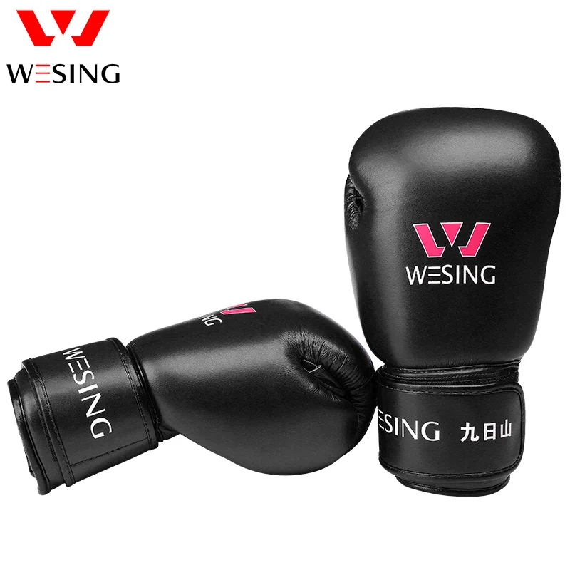 WESING Боксёрские перчатки внешняя часть изготовлена из микрофибры и кожи взрослых