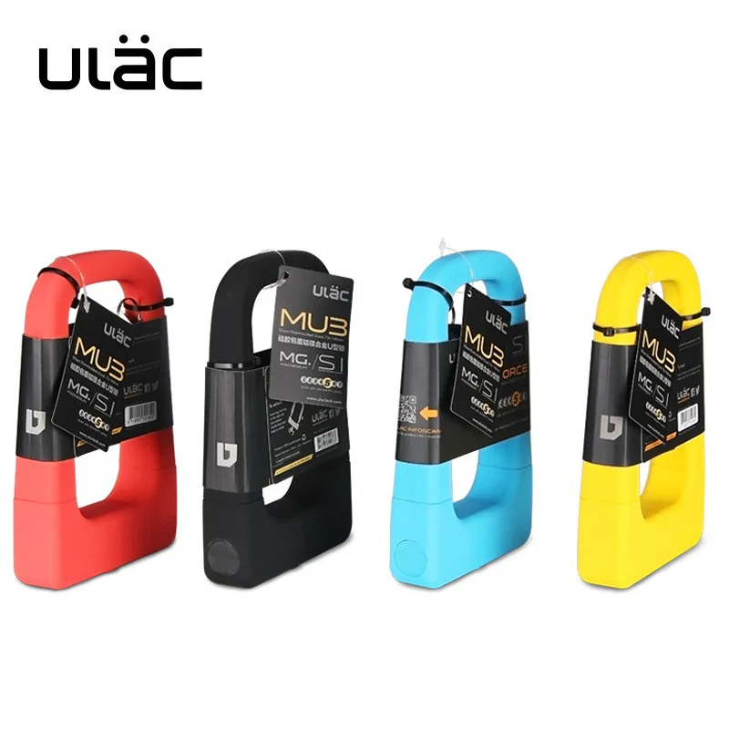 

MTB Road Bike U Shape Lock Silica Gel Aluminum-Magnesium Alloy Shear Resistance Anti-Theft Waterproof Motorcycles Bicycle Lock