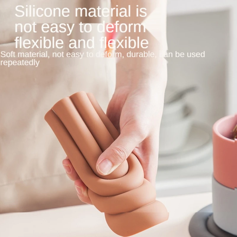 Нескользящая Радужная силиконовая термоизоляционная подставка для посуды