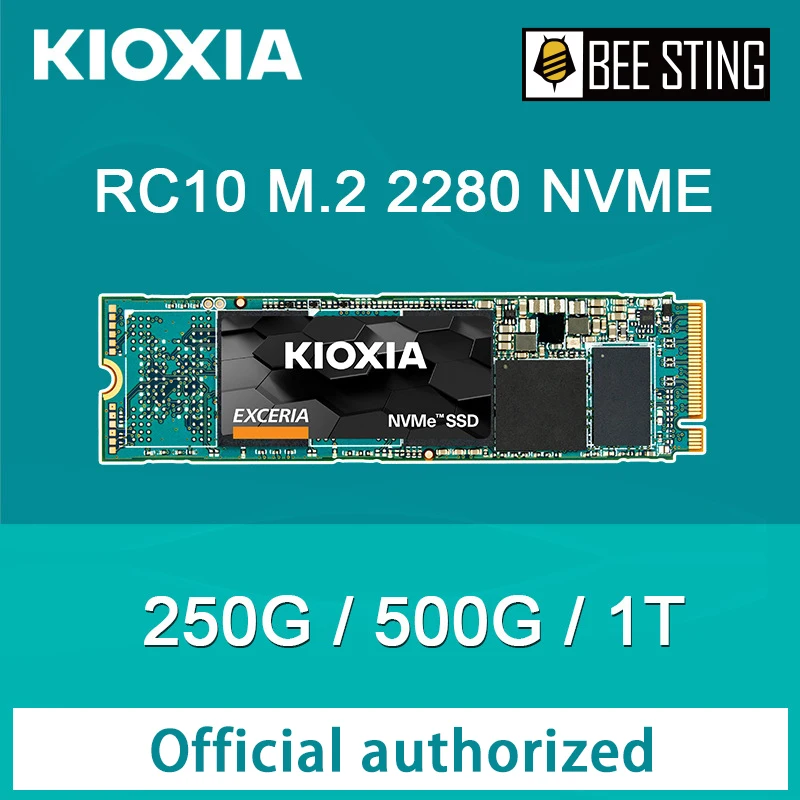 

SSD-накопитель Kioxia RC10, 1 ТБ, 500 Гб, 250 ГБ, встроенный твердотельный накопитель NVMe, интерфейс M2, для ноутбуков и настольных ПК