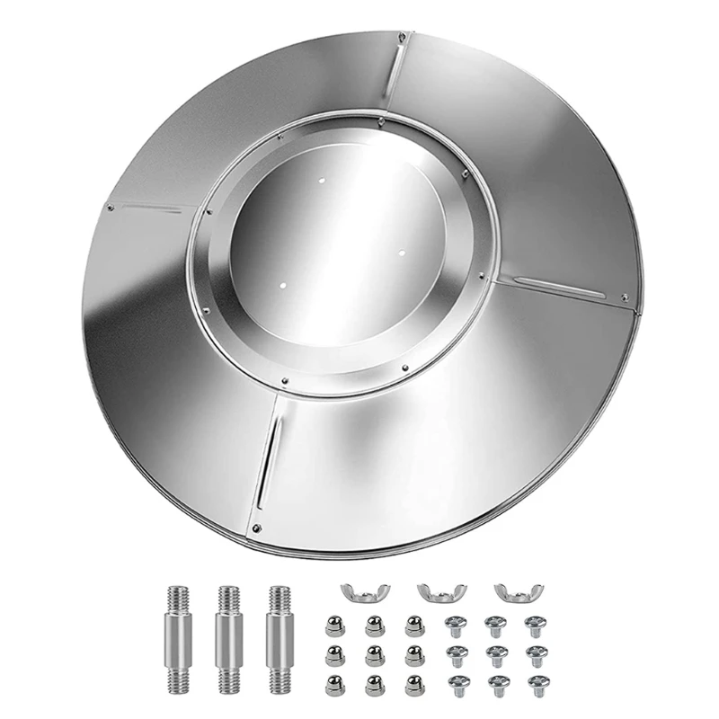 Наружный складной отражатель с тепловой фокусировкой для круглой фотовселенной