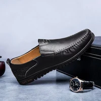 genuine leather men formal wedding oxfords shoes casual mens loafers breathable driving shoes slip on moccasins zapatos hombre