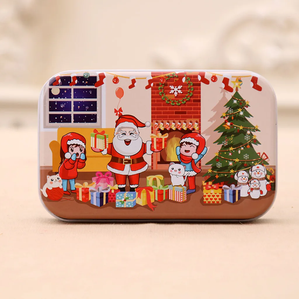 

Christmas Wooden Puzzle DIY Small Gifts Children Hand Made Santa Puzzle Jigsaw New Year Holiday Party Present For Kids