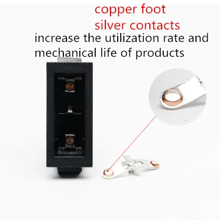 KCD3 Пылезащитный телефон клавишный переключатель трехножная вторая передача 3