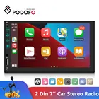 Автомагнитола Podofo, 2DIN, автомобильный мультимедийный видеоплеер, стерео, сенсорный экран 7 дюймов, FM, стерео, MP5 плеер с микрофоном для Toyota, Nissan