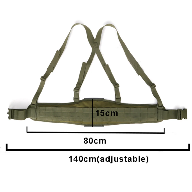 

Tactical MOLLE belt green tan Military Waist Belt buckle 2 Inch Airsoft Sport Plastic Buckle Hunting Army padded Adjustable Belt