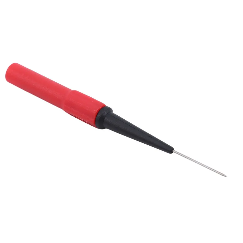 2 Pcs/Set Best Sale Copper Test Lead Probe Stainless Steel Needle Jack For Multimeter Tool Black/Red Tools Accessories Sondear |