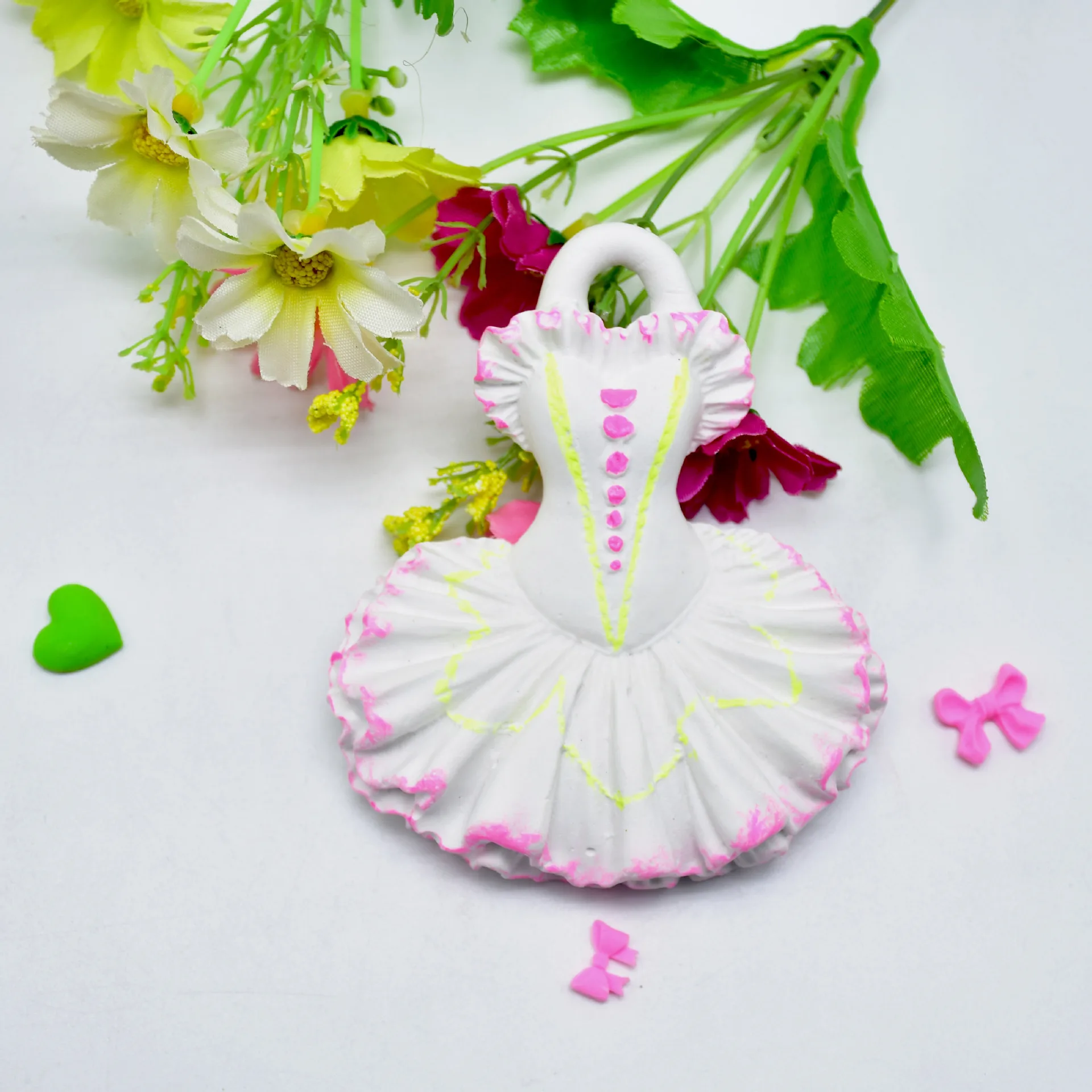Girl Princess Ballet Dancing Skirt Shape Silicone Mold 3D Handmade For Chocolate Soap Fondant Cake Decorations Mould Baking Tool | Дом и сад