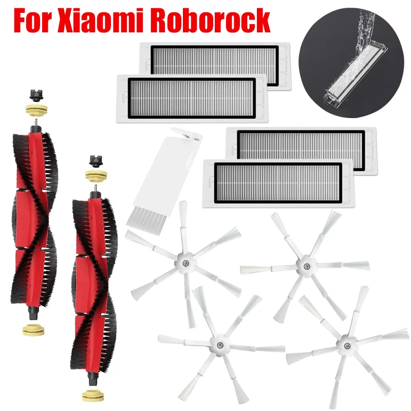 

Запчасти для пылесоса XiaoMi Roborock S50, S51, S55, S5 Max, S6, S60, S6 Pure, S6, MaxV, E25, E35, HEPA-фильтр, основная щетка, Швабра, ткань, боковая щетка
