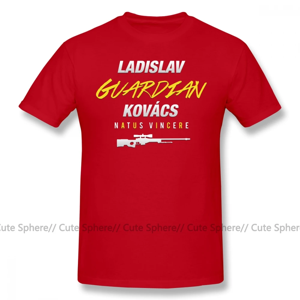 Natus Vincere, футболка Guardian CSGO, Мужская футболка с коротким рукавом, футболка с принтом, потрясающая Повседневная футболка, плюс размер - Цвет: Red
