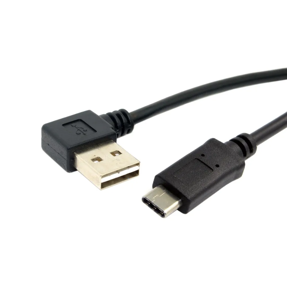

Reversible USB3.1 USB-C Type C to USB 2.0 90 Degree Left & Right Angled Data Cable for Macbook & Tablet & Cell Phone