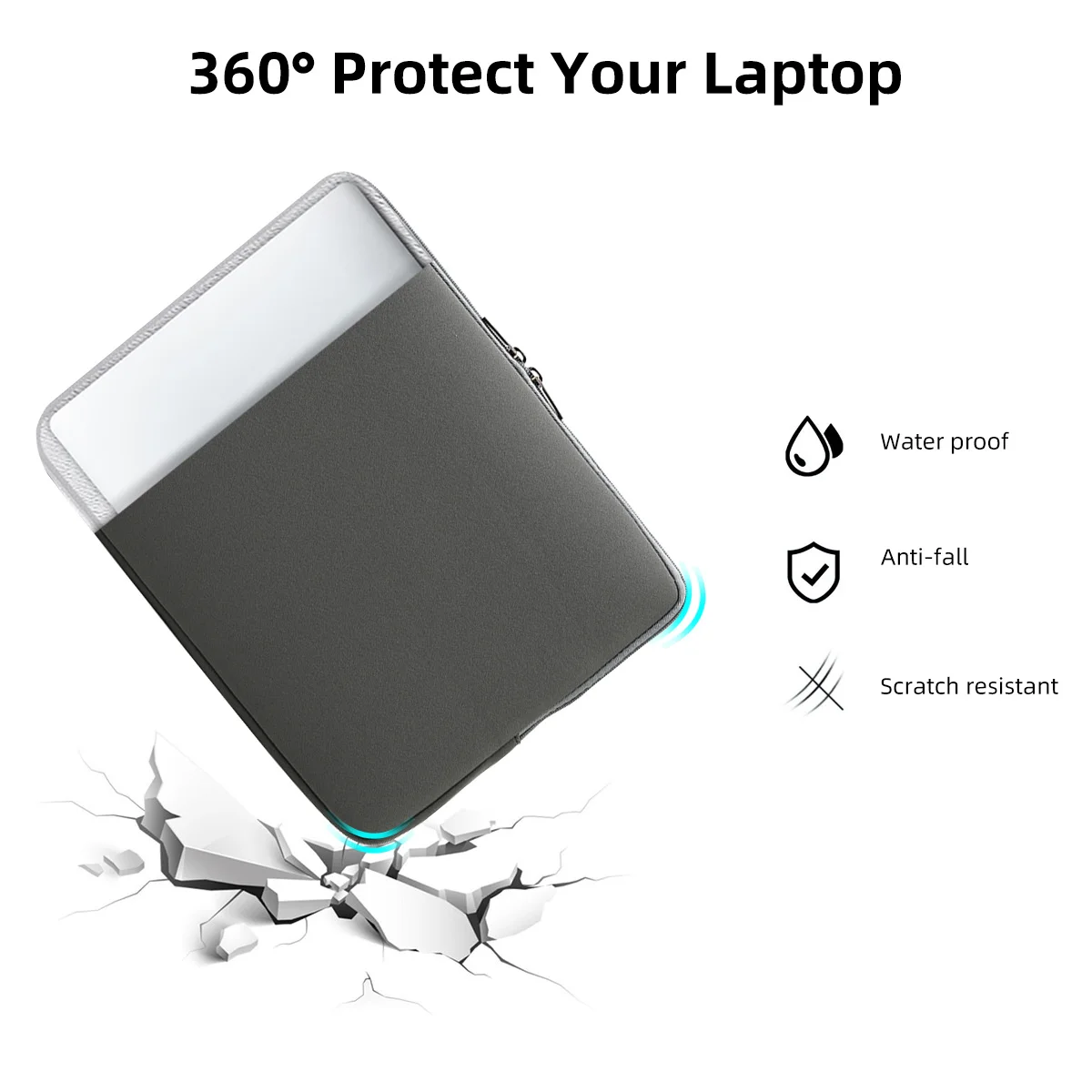 ANKNDO сумка для ноутбука Macbook Air 13 M1 чехол цвета хаки серый двойная молния 11 15 дюймов