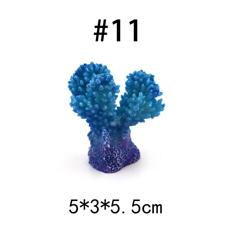 14 см аквариумные водяные сорняки имитация разноцветных растений украшение для