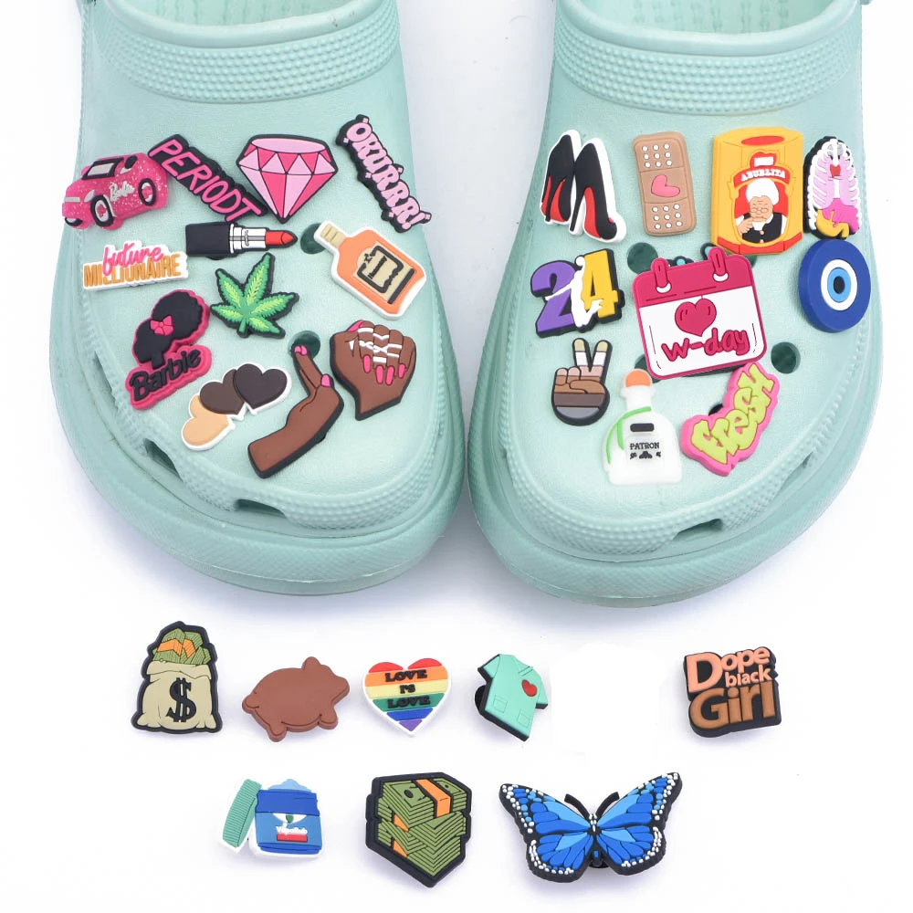 Очаровательная Женская обувь из ПВХ с бабочкой | Обувь