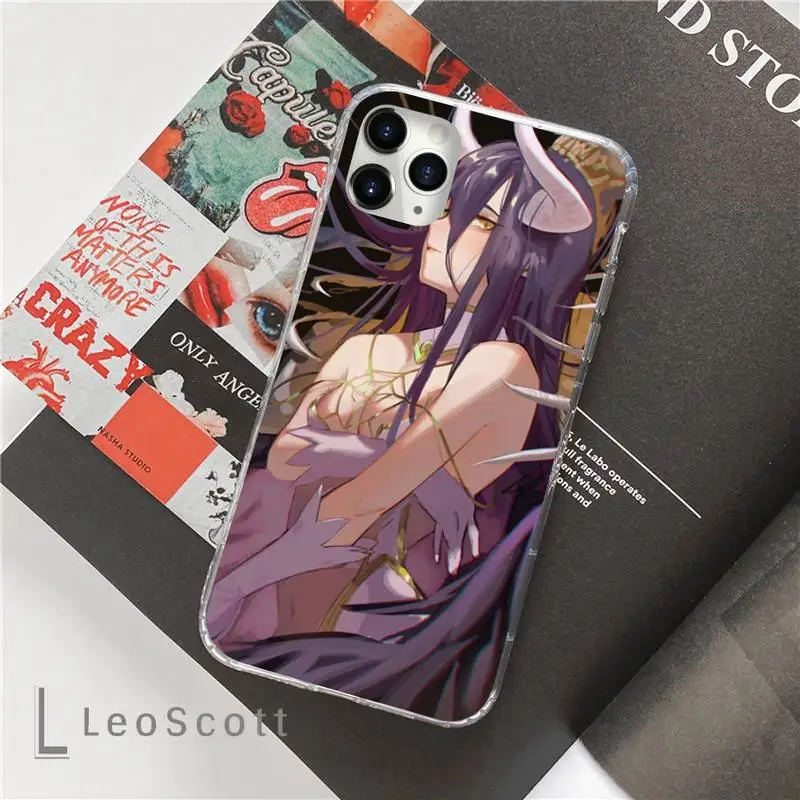 

Overlord albedo Phone Case For iphone 12 5 5s 5c se 6 6s 7 8 plus x xs xr 11 pro max mini