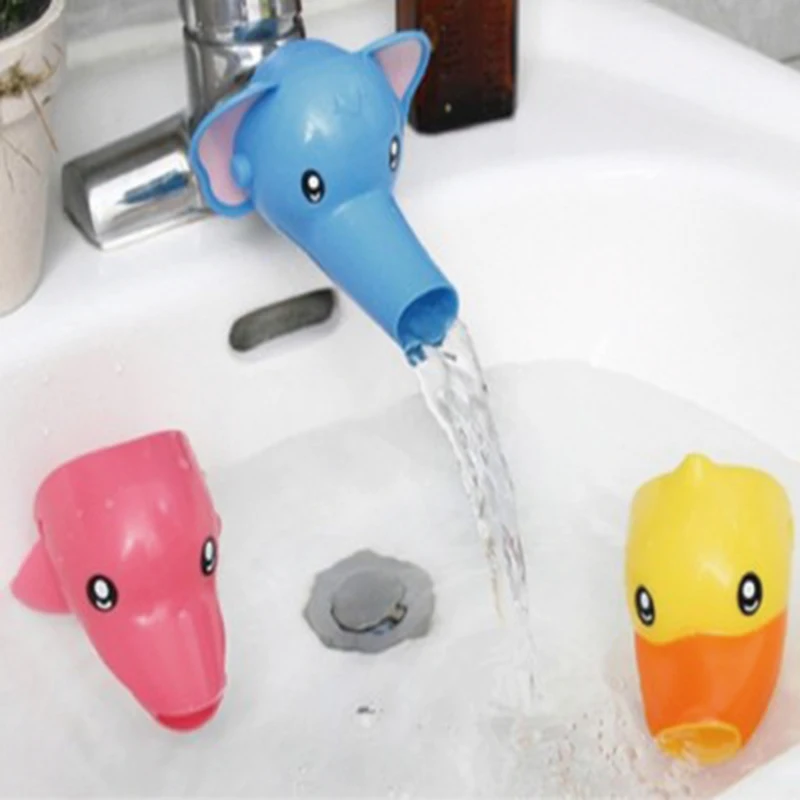1 шт. милый пластиковый мультяшный расширитель для ванной комнаты детей мытья рук