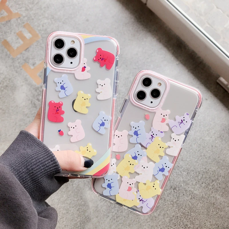 Чехол для телефона Ms Win Lovely LineBears Line Friends iPhone11 Pro Max X XR XS 7 8 Plus мягкий чехол из ТПУ