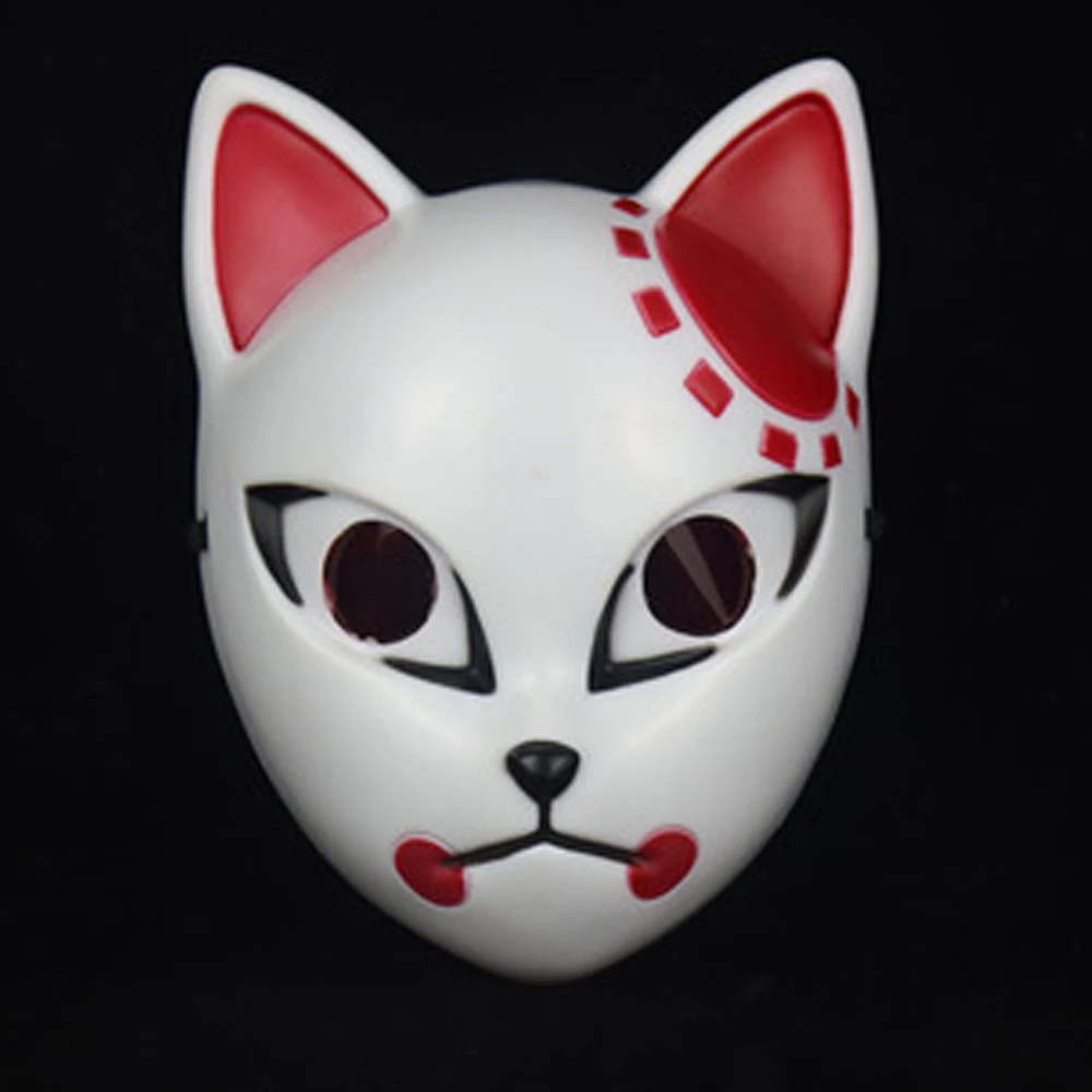 

Waylike Niman Demon Slayer Blade Kazomon Tanjiro Zhenshi Half-Face Mask Halloween Prom Cosplay Props