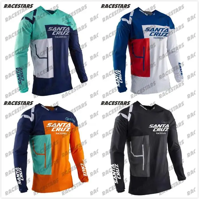 

SANTA CRUZ Enduro Jersey Cycling Jersery MTB MX Bike Downhill Mountain Jersey Off Road Motocross Jersey Breathable DH Quick Dry