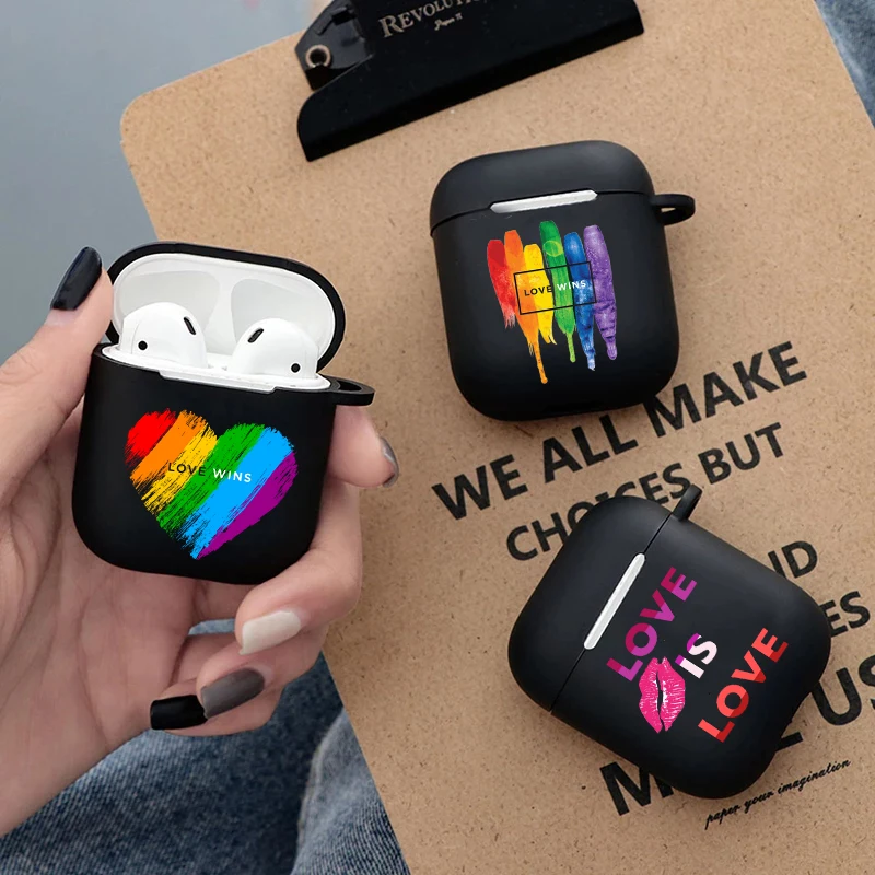 

Чехол для телефона с надписью «Love Is Love Airpods»