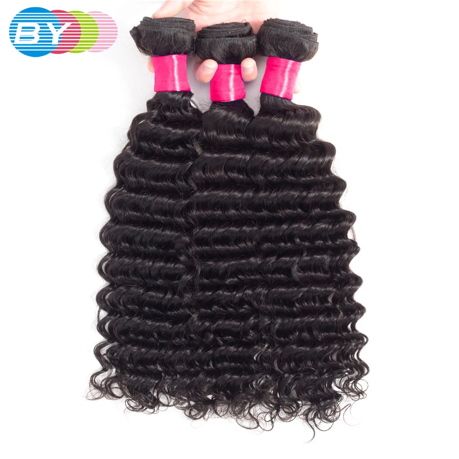Длинные бразильские волнистые волосы длиной 28, 30 дюймов, пряди для наращивания 100% человеческих волос, 3 пряди для наращивания волос с глубок... от AliExpress WW