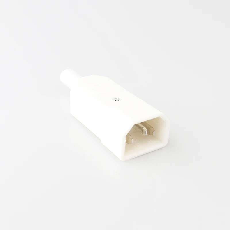 LZ-14-T1/T2 IEC прямой кабель Разъем C13 C14 10A 250V 3pin белый женский и мужской штекер