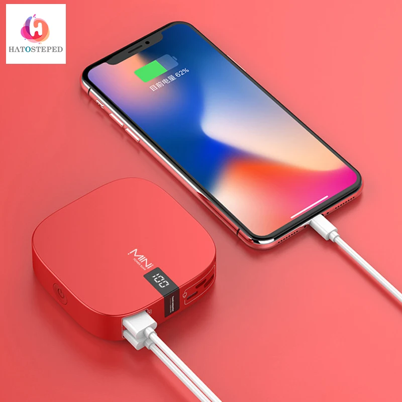 Цифровой дисплей 10000mAh Power Bank Портативная зарядка Poverbank Мобильный телефон Внешнее
