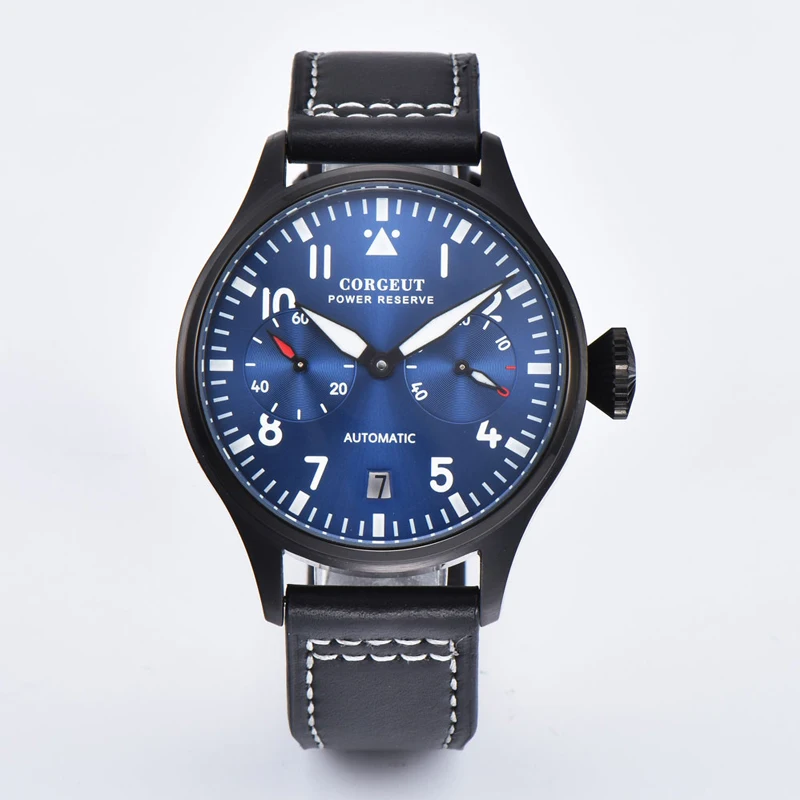 Мужские механические часы с синим циферблатом 42 мм | Наручные