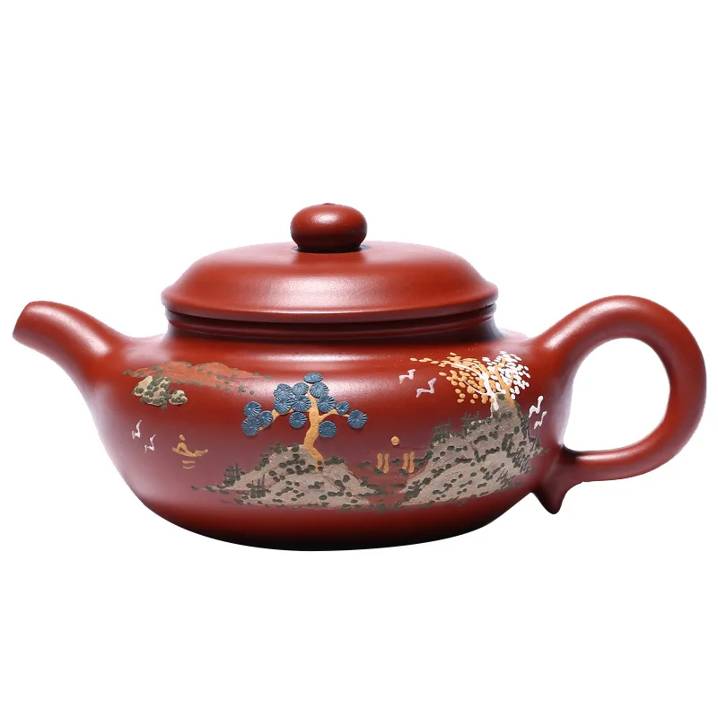 

Yixing purple clay teapot famous craftsman's Handmade Dahongpao teapot