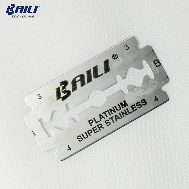 BAILI 20 шт. Безопасные лезвия для бритья супер острые Платиновые из нержавеющей