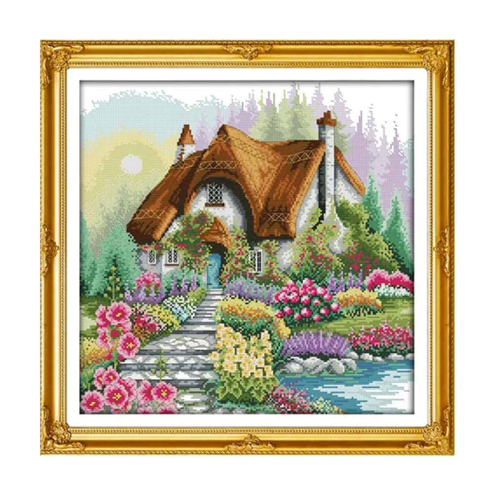 Набор для вышивки крестиком в виде цветов 14 карат 11 | Дом и сад