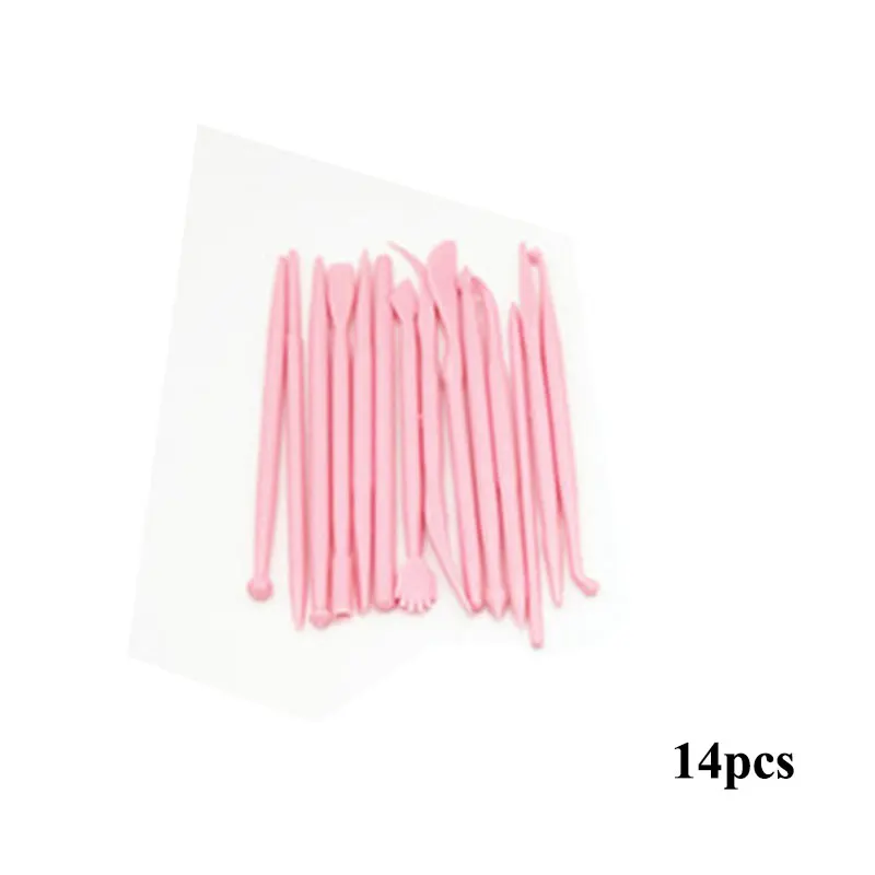

Cake Decorating Plastic Tools Colorful Toys Shaping Sculpting Set Tools Set DIY Playdough Tools Modeling Clay Tools 14pcs/set