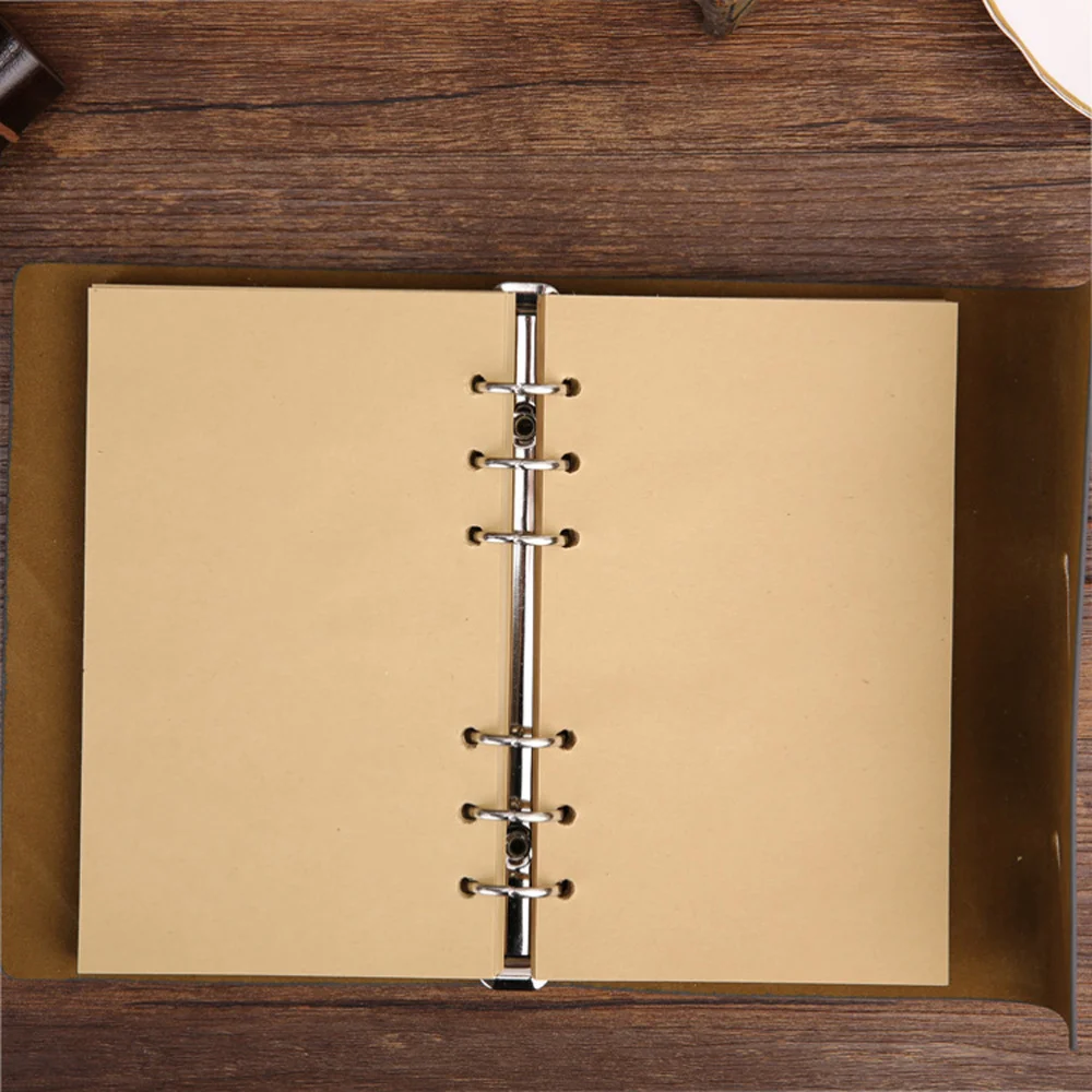 

Retro Leather Cover Refillable Blank Line Spiral Notebook Corsair Pendants Nautical Journal Planner Diary Loose-leaf Sketchbook