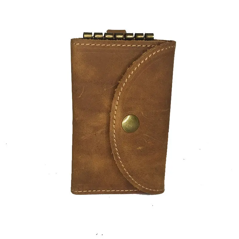 Держатель для ключей из натуральной воловьей кожи мужской чехол автомобильных