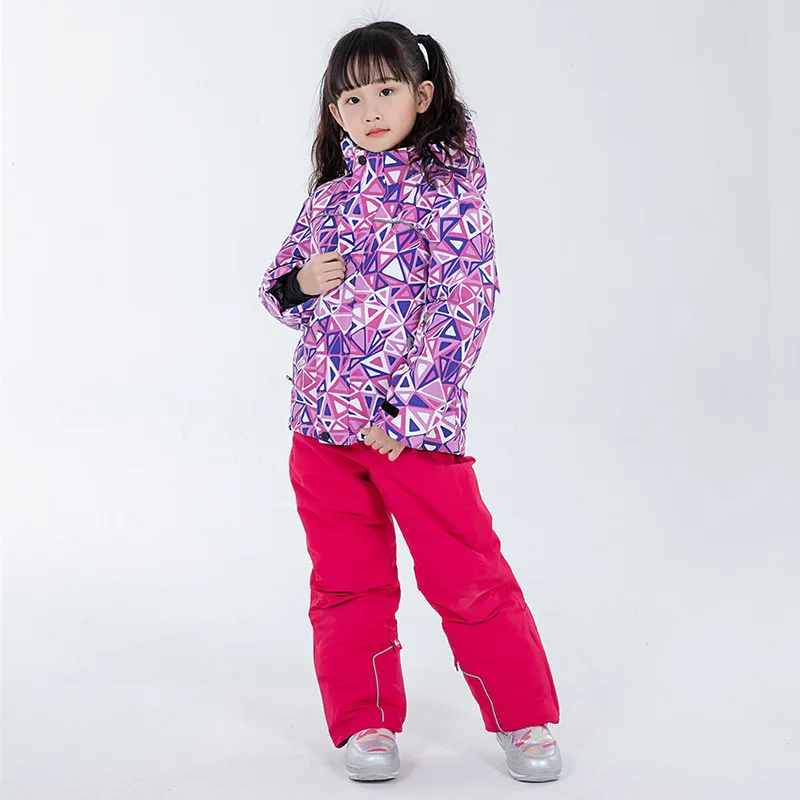 Детский зимний костюм комплекты лыжная одежда для сноуборда ветрозащитная