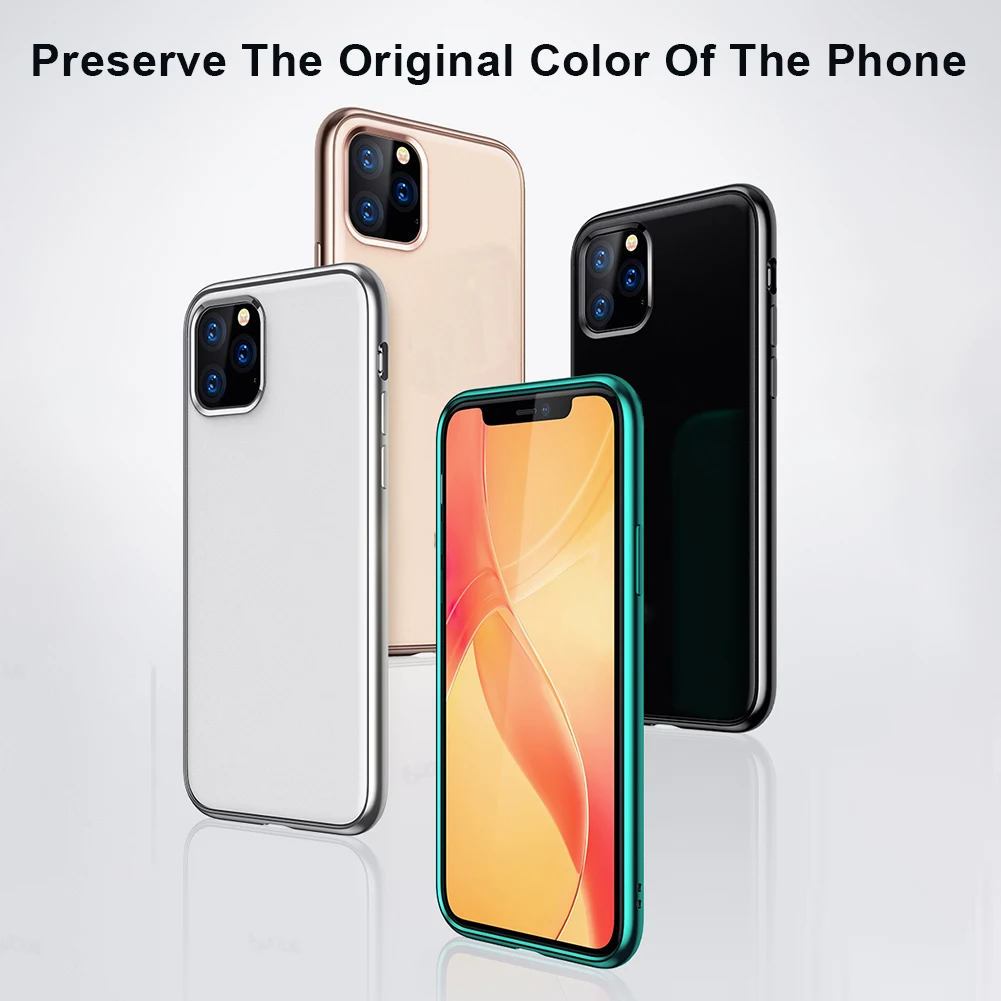 

Shockproof Bumper Transparent Silicone Phone Case For iPhone 11 /iPhone 11 Pro /iPhone 11 Pro Max Clear Protection Back Cover