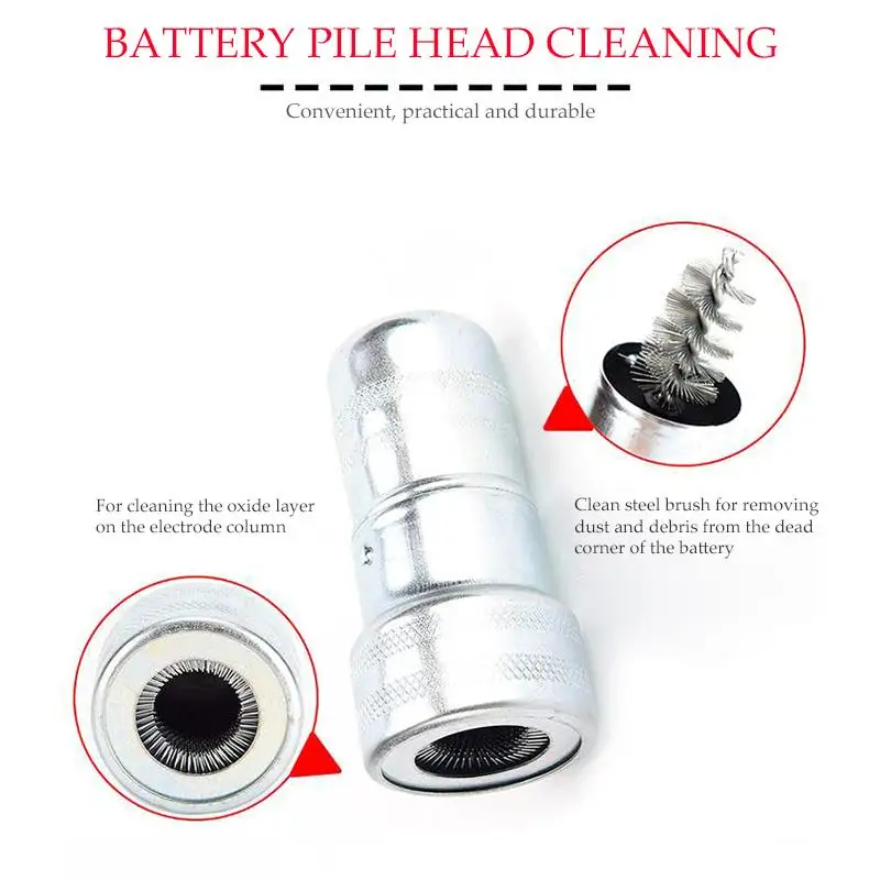 Автомобильный Аккумуляторный пост терминал очиститель грязи и коррозии щетка