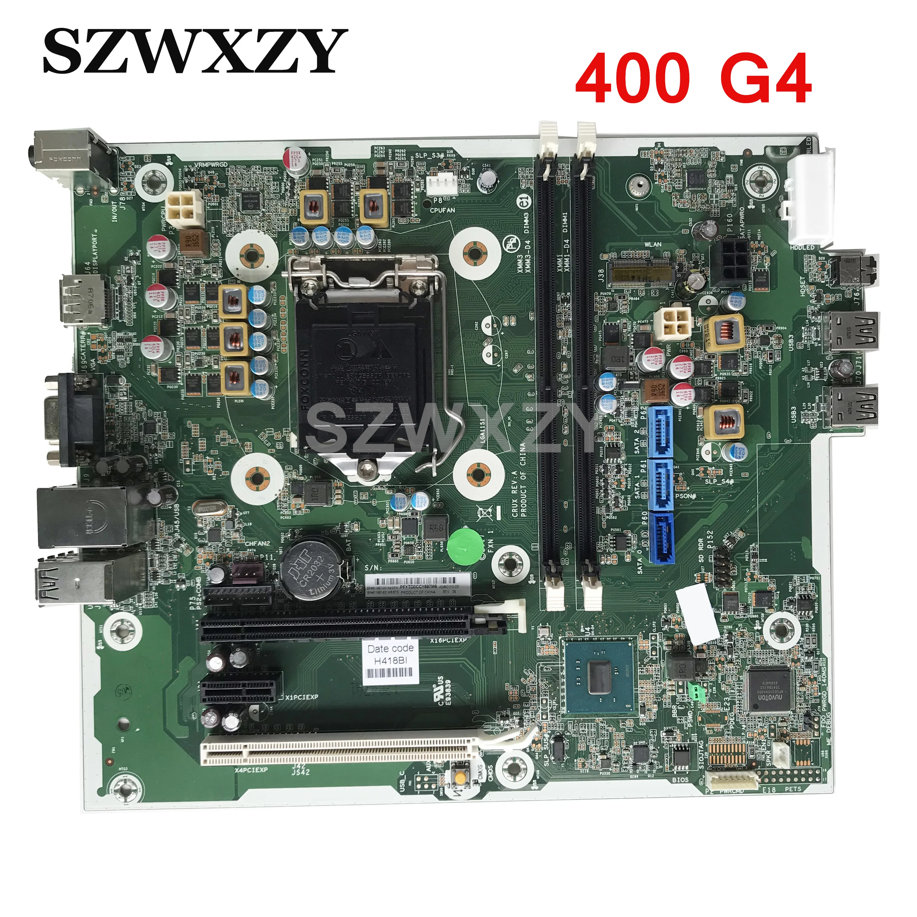 Для HP ProDesk 400 G4 MT десктопная материнская плата 911987 601 001 901010 LGA 1151 DDR4|Материнские