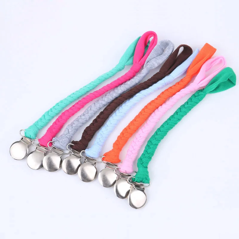 Горячая Распродажа детский Прорезыватель для зубов зажим соски тканевый