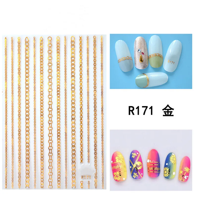 1 лист стикеров для ногтей с изогнутыми полосками наклейки клубничными цветами 3d