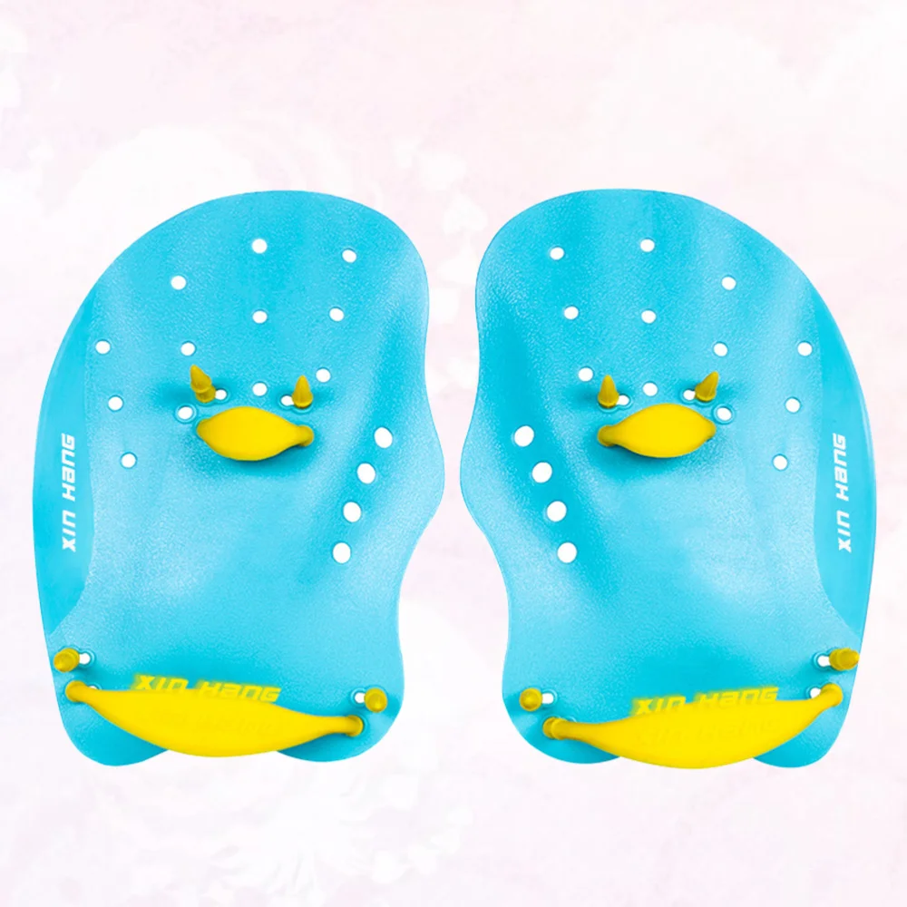

1 Pair of Training Swim Webbed Swim Paddling Palm Swimming Practice Equipment for Adults Children - Size S